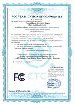 Export FCC Certification - Granbo Technology Industrial Shenzhen Co., Ltd.