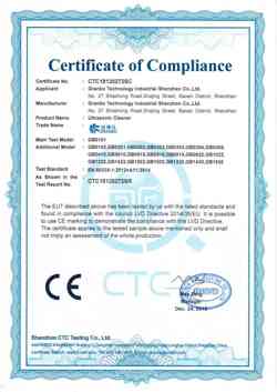 Export CE Certification - Granbo Technology Industrial Shenzhen Co., Ltd.