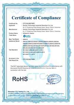 Export RoHS Certification - Granbo Technology Industrial Shenzhen Co., Ltd.