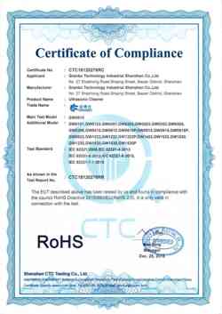 Export RoHS Certification - Granbo Technology Industrial Shenzhen Co., Ltd.