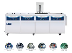 Industrial Four-tank Belt Lifting Function Ultrasound Cleaning Equipment