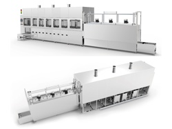 Automatic ultrasonic cleaning line