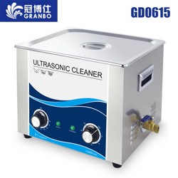 冠博仕GD0615機械帶加熱超聲波清洗機15L容量360W功率