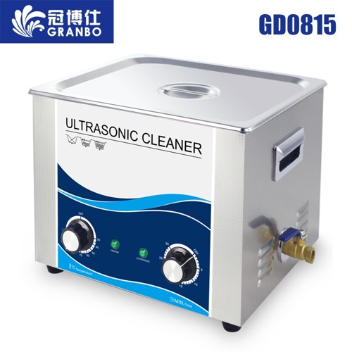 冠博仕GD0815機械帶加熱超聲波清洗機15L容量480W功率